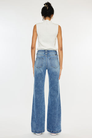 Kancan - Avonlea High Rise Wide Leg Flare Jeans - ESSENTIAL, KC20024 - SaltTree