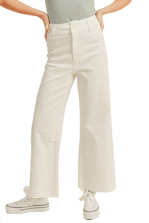 Miou Muse - Straight Wide Leg Denim Pants - MMP623 - SaltTree