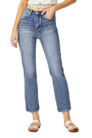 Risen Jeans - High Rise Crop Straight Jeans - RDP5250 - SaltTree