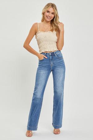 Risen Jeans - High Rise Straight Jeans - RDP5444 - SaltTree