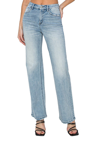 Risen Jeans - High Rise Straight Jeans - RDP5784 - SaltTree