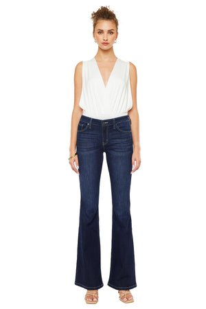 Kancan - Women's Mid-Rise Flare Boot Cut Jean - kc6102 - SaltTree