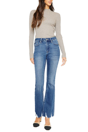Kancan - Brenda High Rise Bootcut Jeans - KC11259 - SaltTree