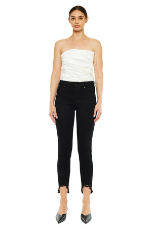 Kancan - Women's High Rise Ankle Skinny Jeans - kc8395 - SaltTree