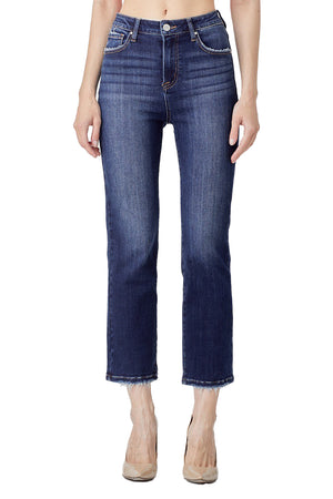 Risen Jeans - High Rise Crop Straight Jeans - RDP5250 - SaltTree