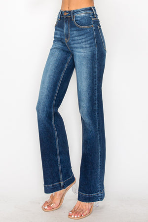 Risen Jeans - High Rise Straight Jeans - RDP5444 - SaltTree