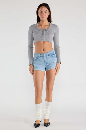 Enjean - High Rise Cuffed Jeans - Esp3662s - SaltTree