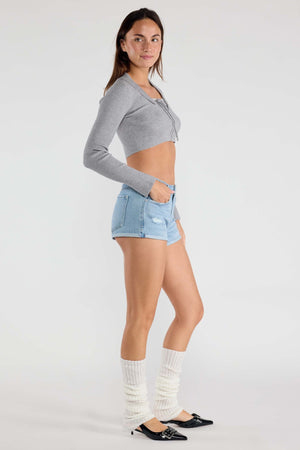 Enjean - High Rise Cuffed Jeans - Esp3662s - SaltTree