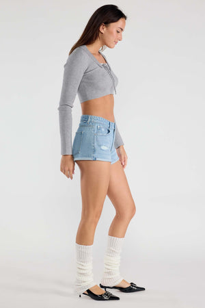 Enjean - High Rise Cuffed Jeans - Esp3662s - SaltTree