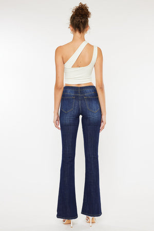 Kancan - Women's Mid-Rise Flare Boot Cut Jean - kc6102 - SaltTree