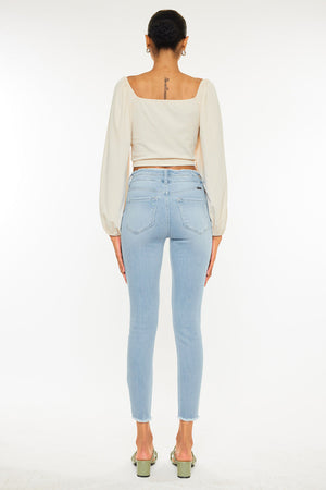 Kancan - Women's High Rise Ankle Skinny Jeans - KC7317 ST - SaltTree