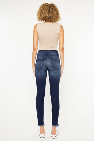 Kancan - Women's High Rise Ankle Skinny Jeans - kc8433 ST - SaltTree