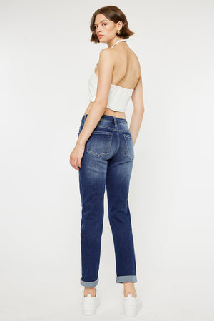 Kancan - Women's High Rise Mom Jeans - kc5118d - SaltTree