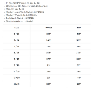 Kancan - Adaline High Rise Slim Straight Jeans - kc11252 - SaltTree