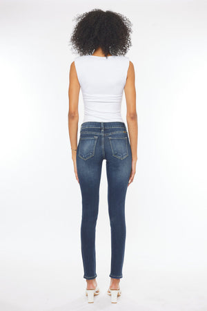 Kancan - Women's Mid Rise Super Skinny Jeans - Basic - KC7085 ST - SaltTree