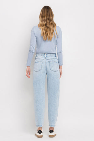 Flying Monkey - Super High Rise Barrel Leg Jeans - F5677 - SaltTree