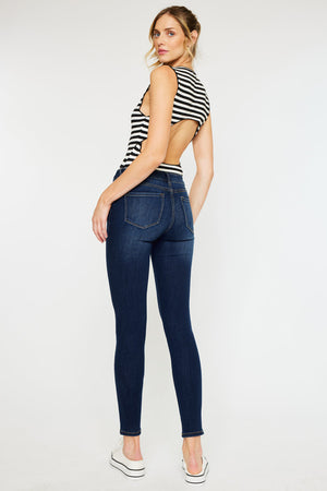 Kancan - Women's Mid Rise Super Skinny Jeans - Basic - KC7092 ST - SaltTree