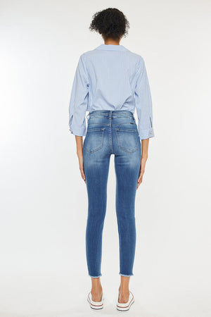 Kancan - Women's High Rise Ankle Skinny Jeans - KC7317 ST - SaltTree