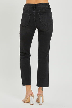 Risen Jeans - Mid Rise Straight Raw Edge Jeans - RDP5203 - SaltTree