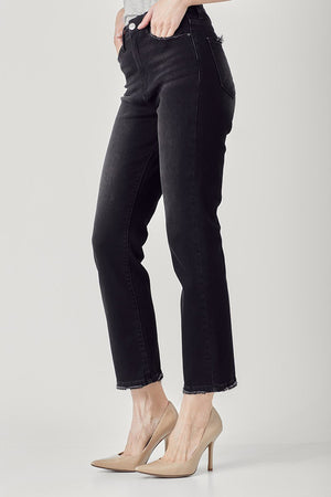 Risen Jeans - High Rise Crop Straight Jeans - RDP5250 - SaltTree