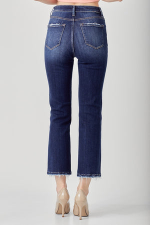 Risen Jeans - High Rise Crop Straight Jeans - RDP5250 - SaltTree