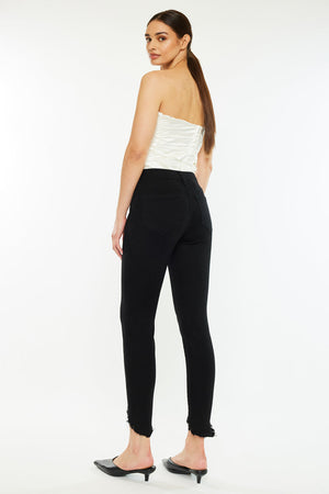 Kancan - Women's High Rise Ankle Skinny Jeans - KC8395-NV - SaltTree