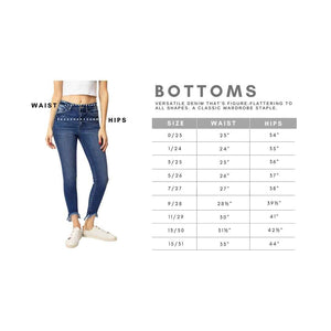 Kancan - Women's High Rise Ankle Skinny Jeans - kc8395 - SaltTree
