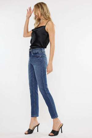 Kancan - Adaline High Rise Slim Straight Jeans - kc11252 - SaltTree