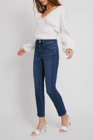 Kancan - Adaline High Rise Slim Straight Jeans - kc11252 - SaltTree