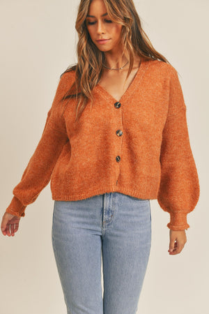 MABLE Long Sleeve Button Down Sweater Cardigan - SaltTree