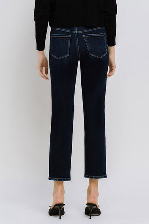 Flying Monkey - High Rise Cropped Straight Jeans - BY4446A - SaltTree