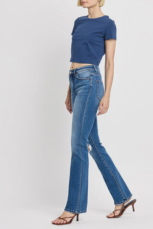 Flying Monkey - Independent Studies - Stretch High rise Straight Leg Jean - F4847N - SaltTree