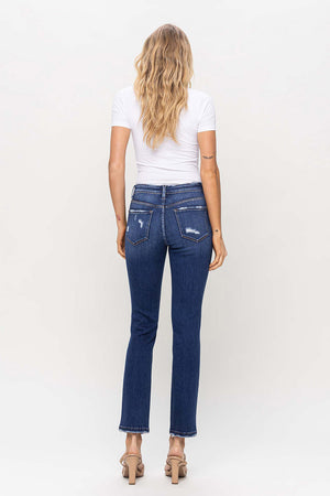 Flying Monkey - Mid Rise Ankle Slim Straight Jean - F4999 - SaltTree