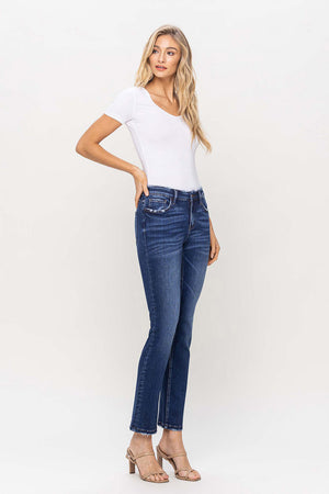 Flying Monkey - Mid Rise Ankle Slim Straight Jean - F4999 - SaltTree