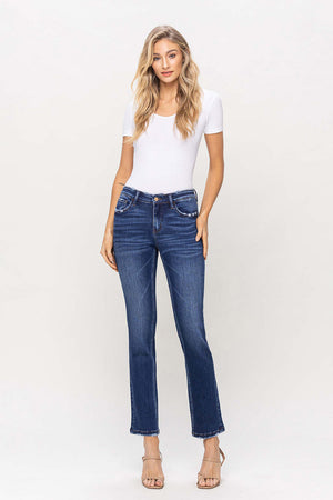 Flying Monkey - Mid Rise Ankle Slim Straight Jean - F4999 - SaltTree