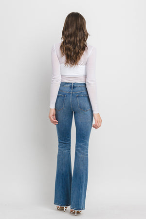 Flying Monkey - High Rise Full Length Bootcut Jeans - F5099 - SaltTree