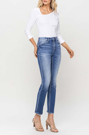 Flying Monkey - High Rise Slim Straight Jean - F5124 - SaltTree