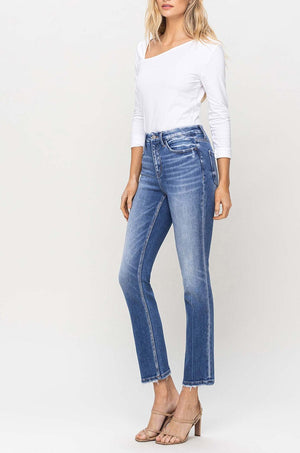 Flying Monkey - High Rise Slim Straight Jean - F5124 - SaltTree