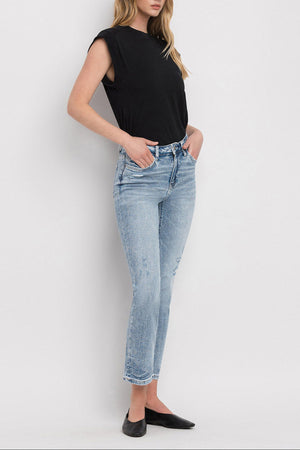 Flying Monkey - High Rise Slim Straight Jean - F5168 - SaltTree