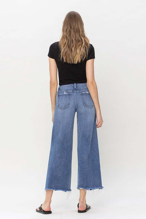 Flying Monkey - High Rise Wide Leg Jeans - F5204 - SaltTree