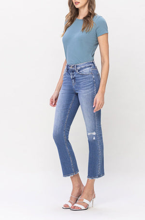 Flying Monkey - Excellent - High Rise Slim Straight Jeans - F5213 - SaltTree