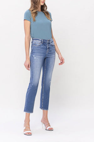 Flying Monkey - Excellent - High Rise Slim Straight Jeans - F5213 - SaltTree