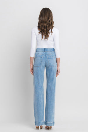 Flying Monkey - 90's Vintage Super High Rise Flare Jeans - F5655 - SaltTree