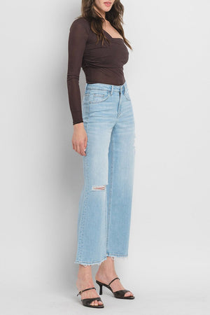 Flying Monkey - High Rise Wide Leg Jeans - F5712 - SaltTree