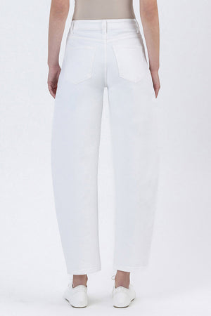 Flying Monkey - Super High Rise Panel Detail Barrel Jeans - F5880 - SaltTree