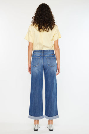 Kancan - Reyna Essentials High Rise Wide Leg Jeans - kc20090d - SaltTree