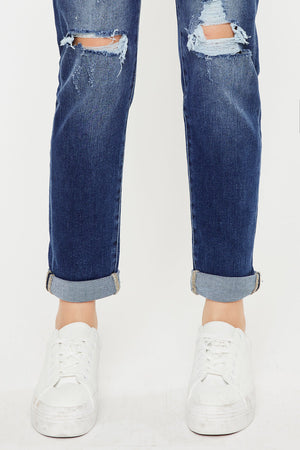 Kancan - Women's High Rise Mom Jeans - kc5118d - SaltTree