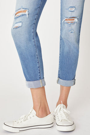 Kancan - Women's High Rise Mom Jeans - kc5118d - SaltTree