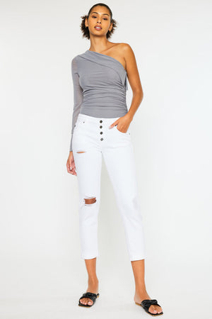 Kancan - Women's High Rise Mom Jeans - kc5118d - SaltTree
