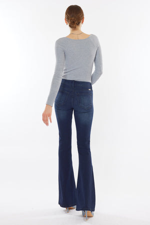 Kancan - Women's Mid-Rise Flare Boot Cut Jean - kc6102 - SaltTree